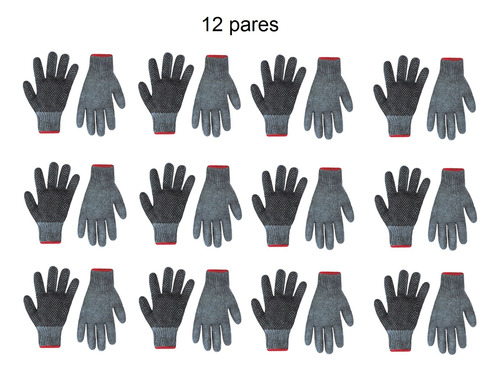 Guantes Tejidos Con Punto De Pvc