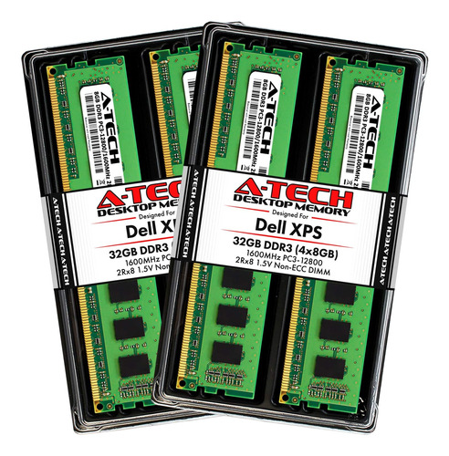 A-tech 32 Gb (4 X 8 Gb) Ram Dell Xps 8500, 8700 | Kit Máxima