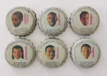 Comprar 6 Tampinhas Antigas Refrigerante Pepsi Gol Jogadores Futebol