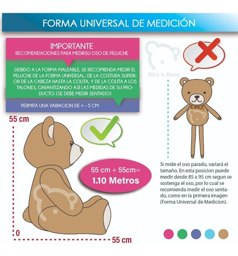Oso De Peluche Grande Gigante Corazón Amor, 1 Metro + Regalo