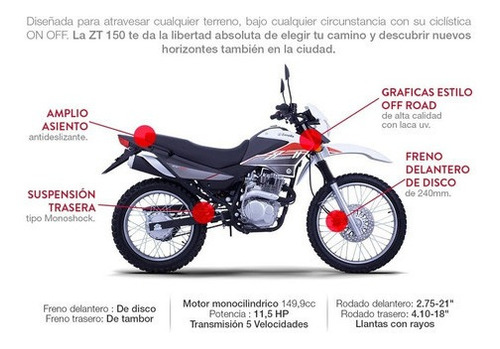 Imagen 4 de 22 de Zanella Zt 150 Nueva Motozuni Quilmes