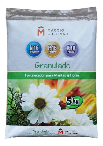 Fertilizante Triple 16 Césped Huerta Frutales Y Flores 5kgs