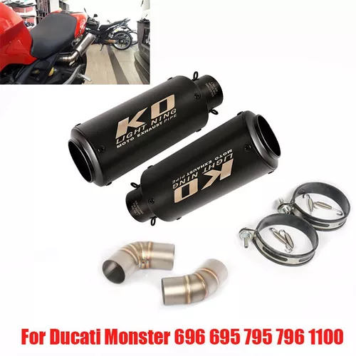 Set Tubo de escape + cinta anticalorica para Ducati Monster 796 / 750 / 696  SA5