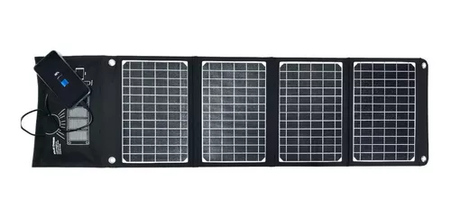 Imagen 1 de 8 de Panel Solar Portatil Plegable Usb Cargador Celular 30w