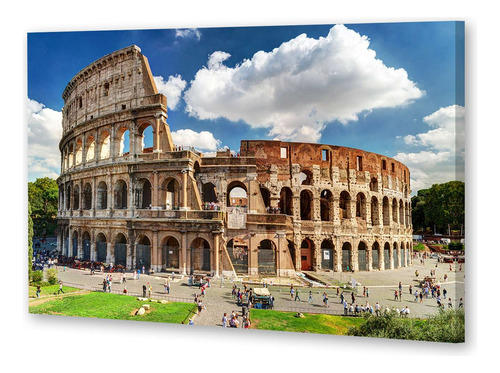 Cuadro 30x45cm Coliseo Romano Grandes Edificios Italia