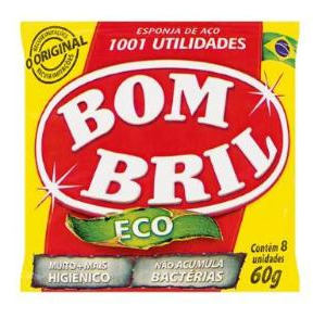Lã De Aço Bombril Pacote 60g Com 8 Unidades