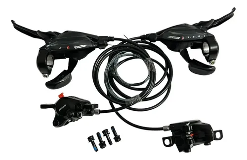 Freio Hidráulico Shimano St-ef505 Br-mt200 Com Trocador 2x9v
