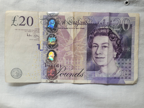 Billete 20 Libras Inglaterra 2006 Elizabeth