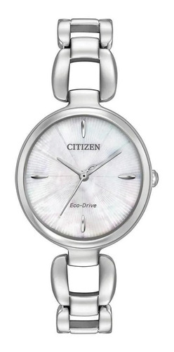 Citizen Ladies Collection Silver Em0420-54d ....... Dcmstore Color de la correa Gris Color del bisel Gris Color del fondo Blanco