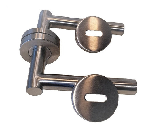 Imagen 3 de 3 de Picaporte Manija Doble Zen Toshi 2 - Acero Inox. 22 Mm Ref.