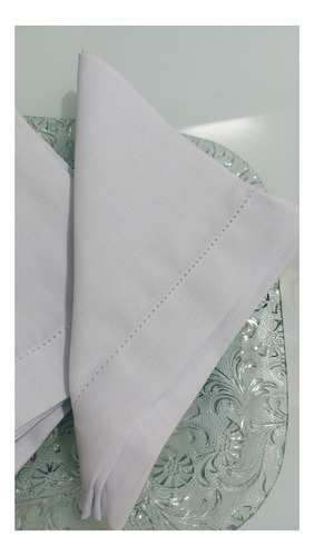 Guardanapo Linho Belezas Do Ceará 45x45cm Kit Com 20 Cor Branco Bordado Ponto Ajour