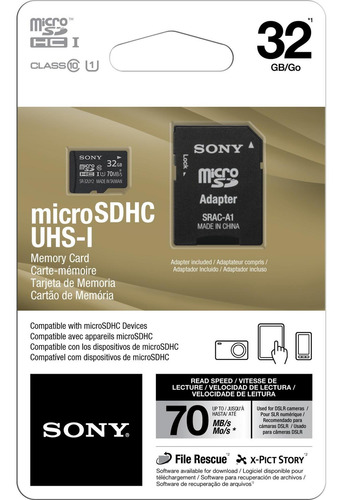 Cartão De Memória 32gb Micro Sdhc Com Adaptador Classe 10 Sr