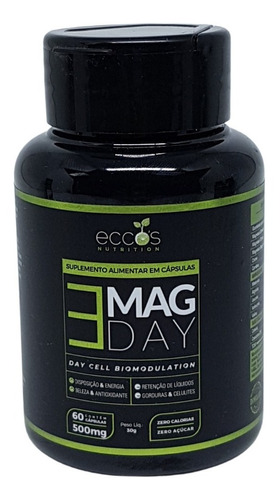 Mag Day 500mg 60cap Diminui Gorduras E Celulites Eccos