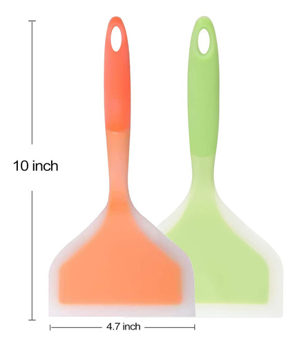 Espátula Ancha De Silicona Flexible, Pala Para Panqueques Ta