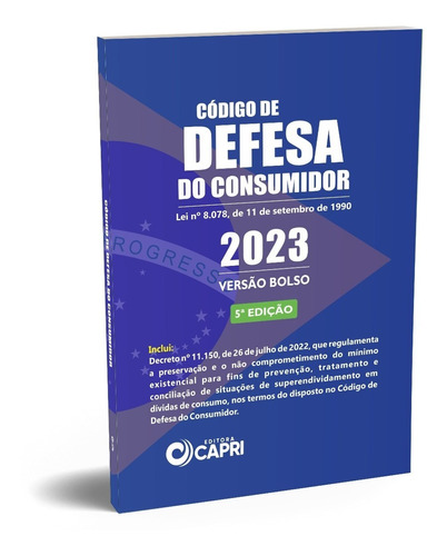 Livro Código De Defesa Do Consumidor De Bolso 2023
