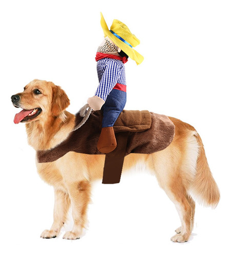 Disfraz Halloween For Perro Chico Y Grande Vaquero Jinete