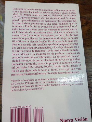 Imagen 4 de 4 de Utopía Léxico De Política - Comparato