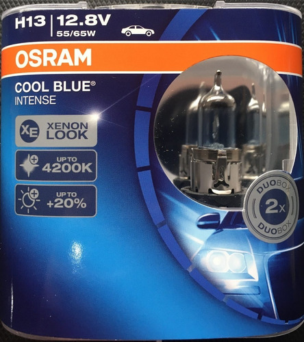 Juego De 2 Focos Osram Cool Blue Intense H13 12.8v 