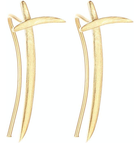 Katana Ear Climber Crawler Cuffs Wrap Pendientes Para Mujere