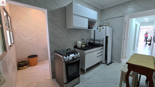 Imagem 16 de 17 de Praia Das Astúrias - Frente Para O Mar - 3 Dormitórios ( 1 Suíte ) - Reformado - Sala Para 3 Ambientes - Sacada - 1 Vaga De Garagem - Lazer - Ap05714 - 69226634