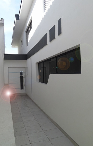 Imagem 11 de 14 de Sobrado Novo, Pós Moderno, 3 Suítes , Garagem 6 Carros...