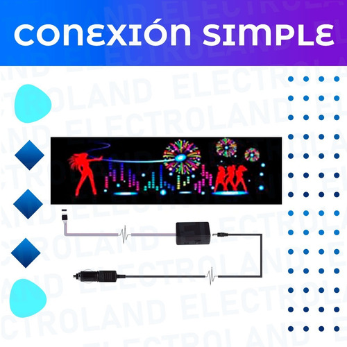 Imagen 5 de 10 de Luces Ritmicas Para Auto Auto Adhesivas Led Luneta Rgb 90cm