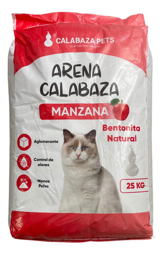 Arena Calabaza Con Aroma Manzana 25 Kg