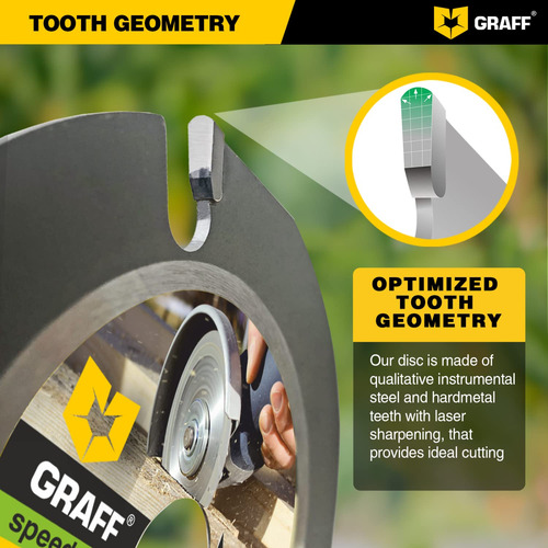 Cierra Circular Para Maderar Graff Speedcutter 4 ½ Disco Par