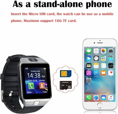 Cámara Sim Android Reloj Con Tarjeta Inteligente Bluetooth I
