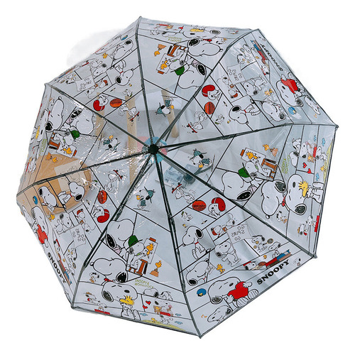 Para 2024 Sombrilla Transparente Snoopy, Totalmente