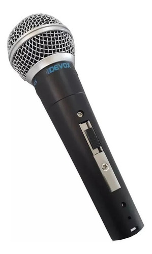Microfone De Mão Com Fio Devox Dx-58s Dinâmico Profisssional
