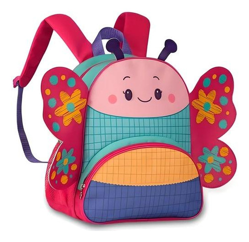 Mochila Infantil Clio Pets Costas Cp24018 Cor Borboleta