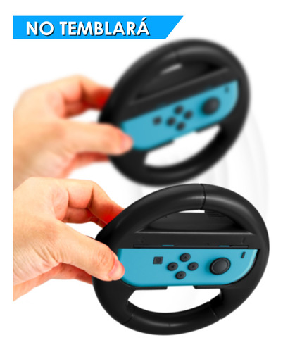 Volante para Nintendo Switch OLED Joy-Con Controller 2 Steering Wheel + 6 Tapas Compatible con OLED Modelo Racing Juegos Armazones Controles Accesorio Universales Diseño Ergonómico