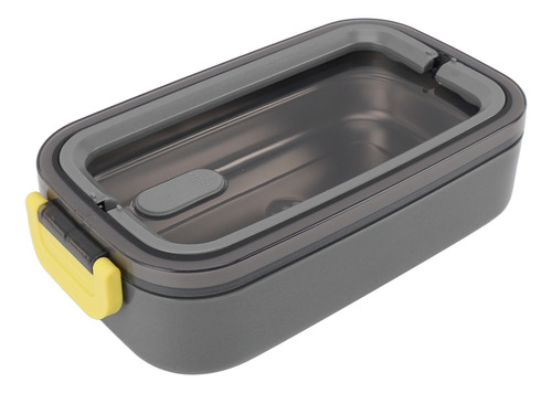 Recipiente Gris A Prueba De Fugas Para Almuerzos De Acero In