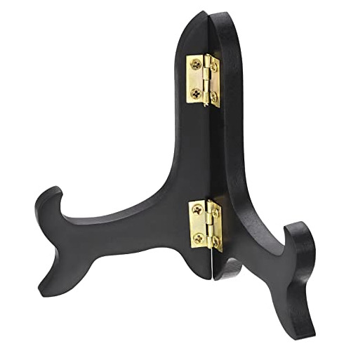 2pcs Soporte De Placa De Atril De Madera Negra Marco De...