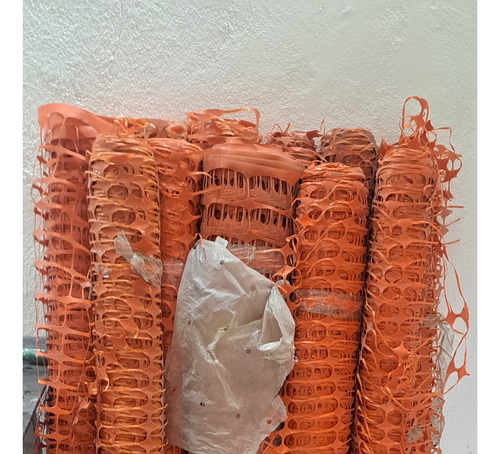 Rollo De Malla Anaranjada Para Construcción (Usado)