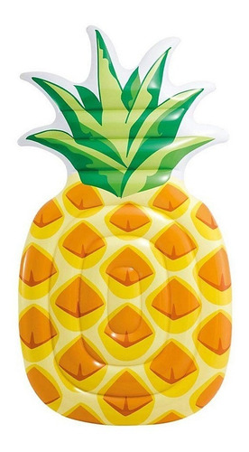 Colchoneta Inflable Intex Anana Piña Flotador Parche 58761 Amarillo