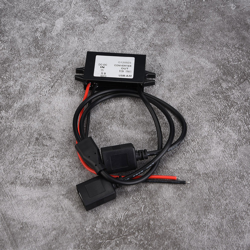 Usb Step Converter Dc-dc 12v To 5v 3a Dual Down Power Supply