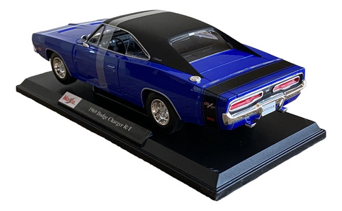 Maisto 1/18 Dodge Charger 1969 R/t Azul Metal Diecast