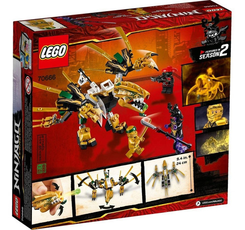 Lego 70666 The Golden Dragon Ninjago Legacy 171 Pzs Edu