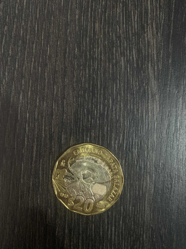 Moneda $20 Pesos Conmemorativa Emiliano Zapata