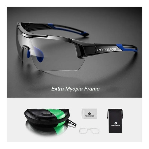Imagen 6 de 8 de Lentes Rockbros Fotocromaticos Running Ciclismo Unisex Uv
