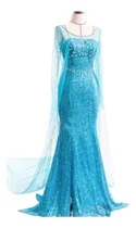 Comprar Halloween Frozen Cosplay Adulto Frozen Princesa Elsa Vestido