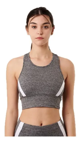 Top Largo Deportivo Mujer Vlack Hirsi Gris MercadoLibre