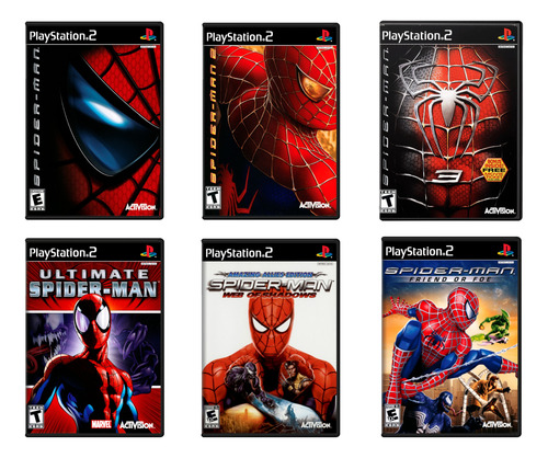 Compilación Spider-man Para Ps2 - 6 Juegos Físicos