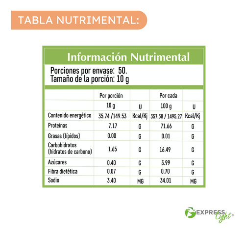 Colágeno Hidrolizado Polvo Suplemento Dep Express Light 500g Sabor Jengibre-limón