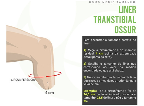 Liner Transtib S Conex 6mm Comf Cush Marrom 22 I-cl56- Ossur