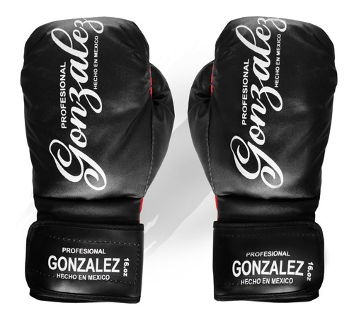 Guantes Para Boxeo González Negro 12 Oz Entrenamiento Box