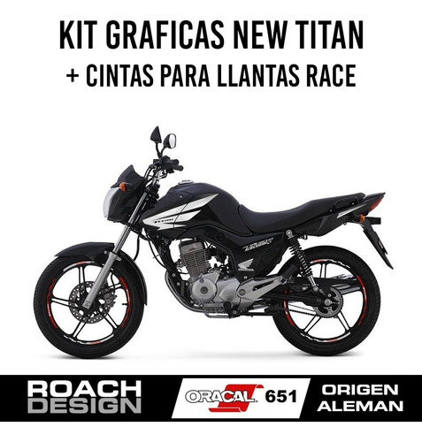 Kit Calcos Cg150 New Titan Simil Twister + Cintas Race 