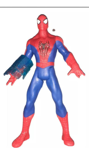 Muñeco Spiderman 25cm Articulable Con Luz Y Sonido